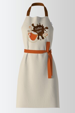 Ays Home Exclusive Coffee Patterned Kitchen Apron - Ayshome