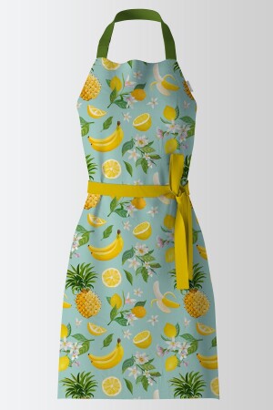 Ays Home Exclusive Lemon Patterned Kitchen Apron - Ayshome
