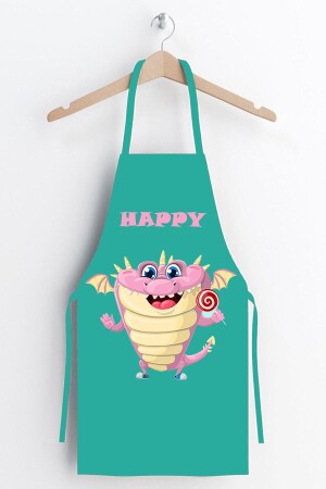 Ays Home Küchenschürze mit niedlichem Monster-Jungen-Motiv, AYSO313 - AYSHOME