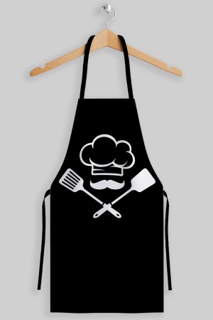 Ays Home Large Size Men's Black Chef Cook Apron (65 Cm X85 Cm) AYSO434 - AYSHOME