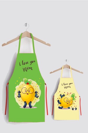 Ays Home Lemon Pattern Mother and Child Kitchen Apron Set AYSO301 - AYSHOME