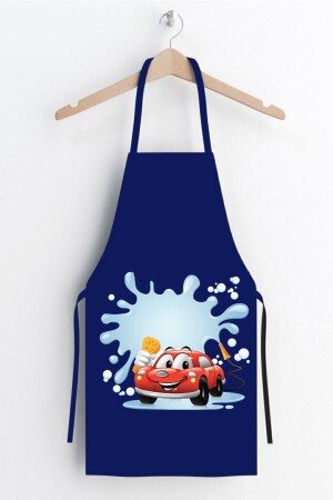 Ays Home Marineblaue Auto-Muster-Kinderküchen-Malschürze AYSO311 - AYSHOME