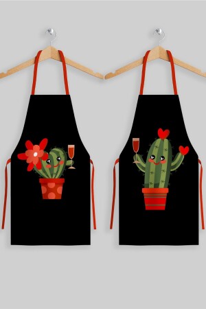Ays Home Set of 2 Cactus Pattern Kitchen Aprons AYSO330 - AYSHOME