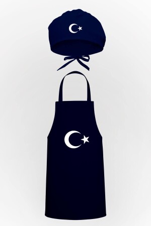 Ayyıldız Design Küchenschürze und Haube Vorteilspaket TTP0051 - Tasarım Trend