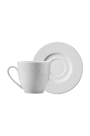 Azalea 12 Piece Cream Coffee Cup Set for 6 Persons ACL12KT00 - Kütahya Porselen