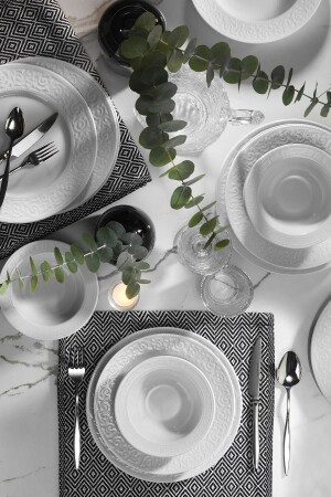Azalea 18 Piece Dinner Set for 6 Persons ACL18Y400 - Kütahya Porselen