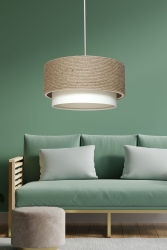 Azalea Pendant Lamp Chandelier with Rope Living Room Hall and Bedroom Chandelier K15 KC-A45B - Abralight