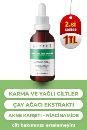 Azelaic Acid Skin Serum for Oily and Acne-Prone Skin 30ml - Licape