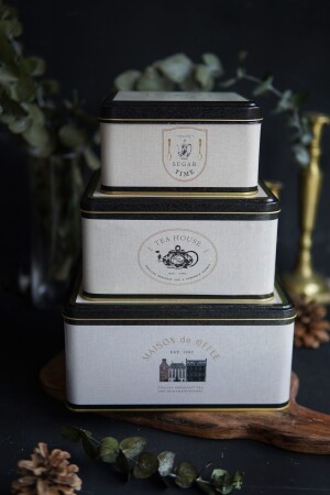 Azura Patterned Metal Storage Container, Organizer Box, Makeup Organizer Erb13v3 ERB13V3 - Evle
