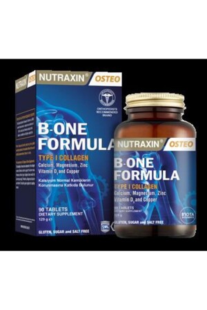B-One Formula - Special Support 90 Tablets Calcium Plus Collagen Type1 Magnesium Copper - Nutraxin