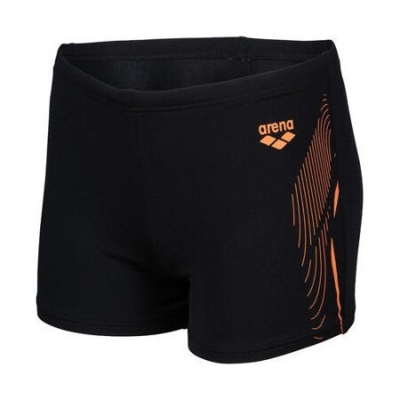 B Swim Shorts Graphic Black-N 10-11 - 530 - Arena