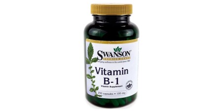 B1 Vitamini (Tiamin), 100 mg - 250 kapsül - Swanson