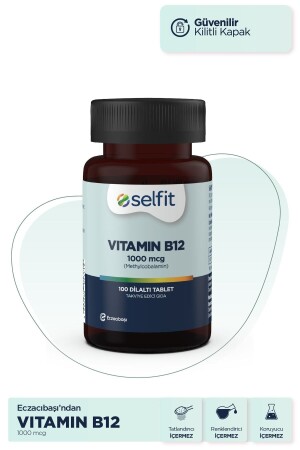 فيتامين B12 MNZ 1000 ميكروغرام 100 حبوب تحت اللغة - Selfit