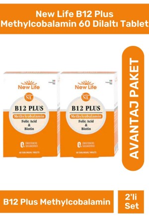 B12 Plus Methylcobalamin 60 Sublingual Tablets 2 Pack - New Life