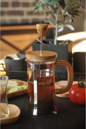 B2487 Ginza – French Press 600 ml (Teepresse) Kräuterteezubereitung - Bambum