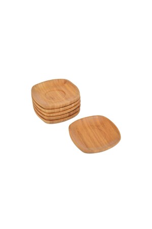 B2502 Silva - 6-Piece Square Tea Plate Tea Coasters B2502-1 - Bambum