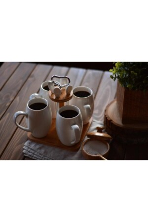 B2825 Suedo - 9 Piece Mug Set - Porcelain Mug Set - Bambum