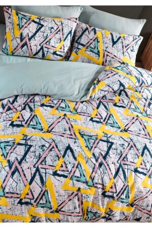 Babil Double Duvet Cover Set 200x220 100% Cotton Newyellow01453020 TYC00712291243 - Sheri Home