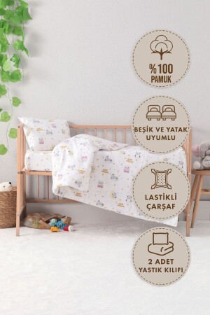 Baby 100% Cotton Dream Sweet Baby Duvet Cover Set - Pink - Favora