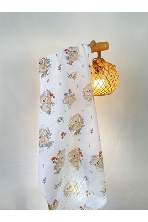 Baby 2-Piece 80x90 Koala Pattern Muslin Blanket 100% Cotton Baby Muslin Children's Muslin Blanket Hmuslin01 - HOCCA