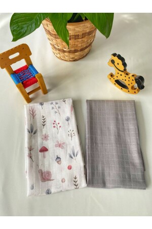 Baby 2-Piece 80x90 Muslin Blanket 100% Cotton Baby Muslin Children's Muslin Blanket TYC00849151794 - HOCCA