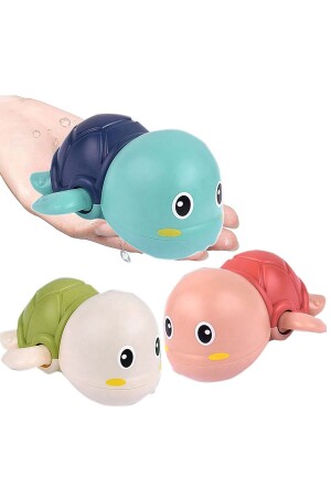 Baby And Child Bathing Toy Wind-Up Toy Water Pool Sea Floating Fun Turtle 1 Piece - Efege