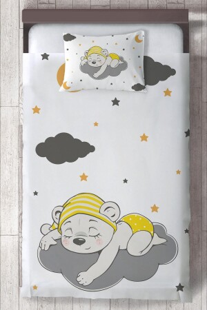 Baby and Children's Room Sleeping Baby Bear Patterned Bedspread Mktyo-085 MKTCYTKO-85 - MEKTA HOME