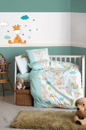 Baby-Bettbezug-Set 100 x 150 Giraffe 1200799012000 - Cotton Box