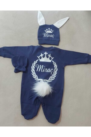 Baby Boy Rompers Named Miraç, Baby Boy Named Hospital Issue 84268759995589 - BY TUNA DESİGN