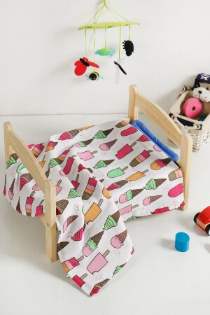 Baby - Child Cornetto Muslin Cover 120x120 8820000007180 - DENİZLİ CONCEPT