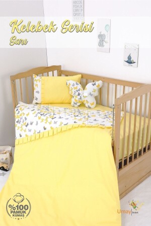 Baby Duvet Cover Set, Bed Sheet - 100% Cotton UMAY413 - Umaybebek