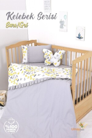 Baby Duvet Cover Set, Bed Sheet - 100% Cotton UMAY413 - Umaybebek