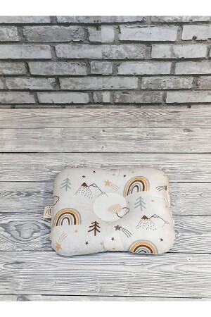 Baby-Flachkopfkissen aus 100 % Baumwolle – Kopfkissen – Neugeborenenkissen – Babykissen - Wayne's