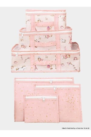 Baby-Geburtsbeutel, multifunktionaler Organizer, 6 Stück (ROSA) - Özlem Toys