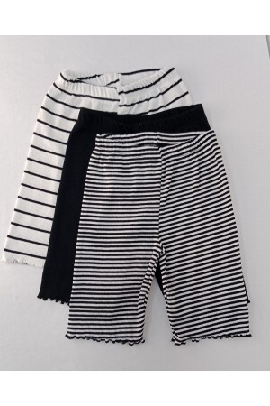 Baby Girl - Boy 3-Piece Shorts Single Bottom Children's Tights - Berat Moda
