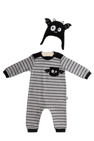 Baby-Jungen-Set bestehend aus 2 Overalls und Mützen - Wogi