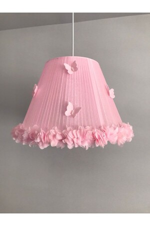 Baby Kids Room Chandelier Pink Tulle with Butterfly pinktulkelebek - Keçeli parti hayalleri