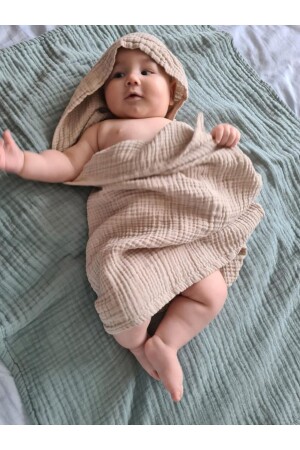 BABY MUSLIN BATH TOWEL Unisex - Munu Design Baby Home