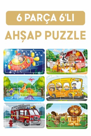 Baby Puzzle 6 Piece 6 Piece Puzzle Set-1 61996 - LİPYOS