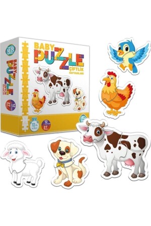 Baby Puzzle Farm Animals PRA-2146656-6810 - Circle Toys