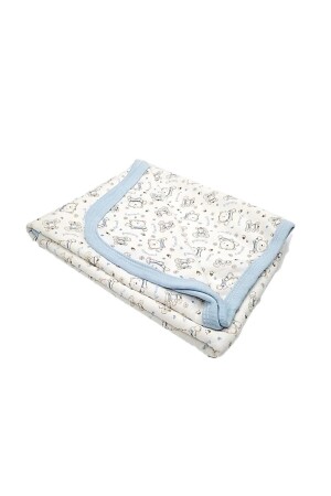 Baby Single Layer Hooded Combed Cotton Blanket Swaddle 80x90 Cm - Newworld Baby