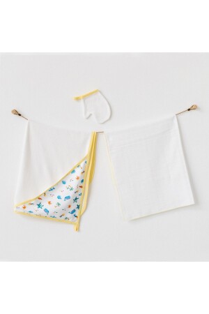 Baby Towel Set 3 Pcs Set Towel Muslin Set Play Time AC21882 - Andy Wawa