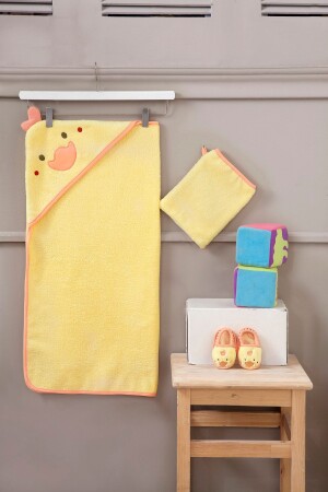Baby Towel Swaddle Pouch Set Little Duck MIHVKM024BB20FS1-0020020-9 MONTH - Miespiga