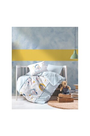 Babybettwäsche-Set Bär Blau TYC00212673075 - Cotton Box