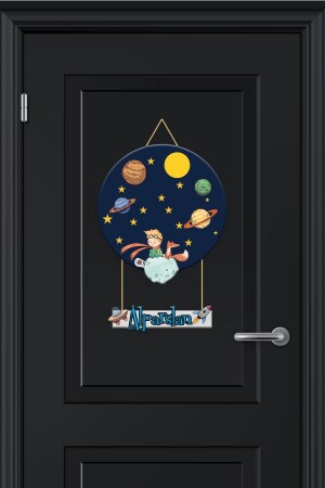 Babyzimmer Holztür Ornament Space TYC00332369251 - Kapbirhediye