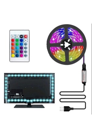 Back of TV USB RGB LED Strip CT-4566 Control with Remote TYC00192497857 - Cata