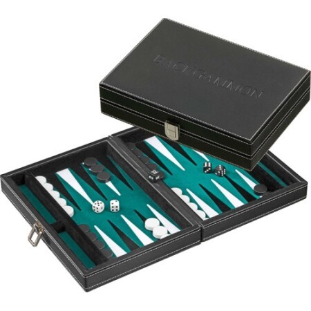 Backgammon Philos Tinos green, magnetic 23x16.5cm - Philos