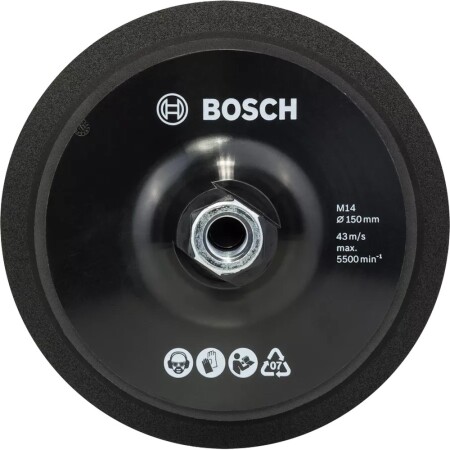 Backing pad BOSCH M14 Ø150mm - Bosch Accessories
