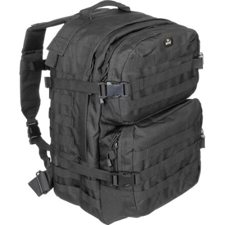Backpack MFH Assault II, black, 40l - MFHHighDefence