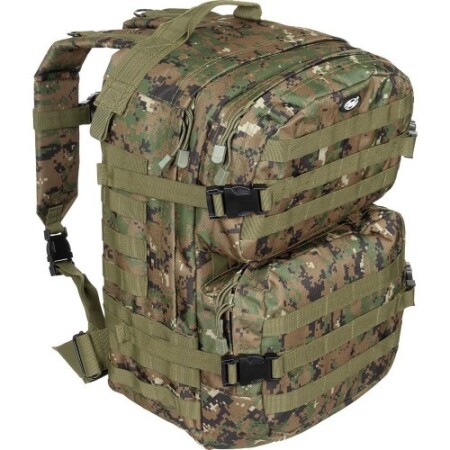 Backpack MFH Assault II, Digital Woodland, 40l - MFHHighDefence